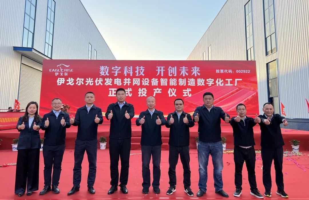 La planta digital de fabricación inteligente de equipos conectados a la red de generación de energía fotovoltaica de Eaglerise se puso oficialmente en funcionam